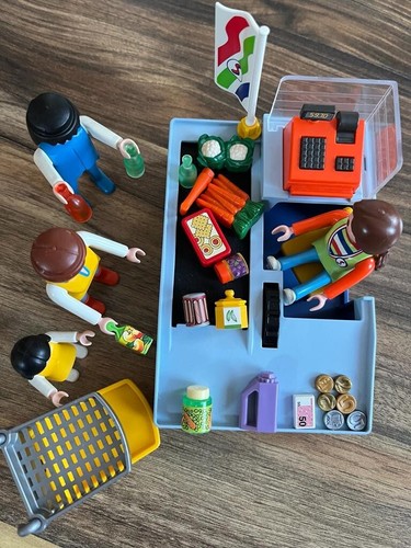 Playmobil supermarket cash - supermarket,
