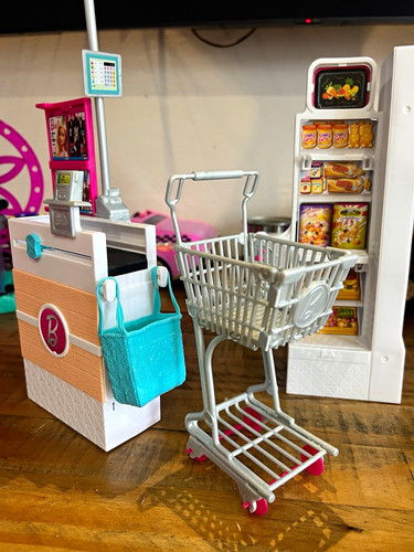 Barbie supermarket checkout - barbie,