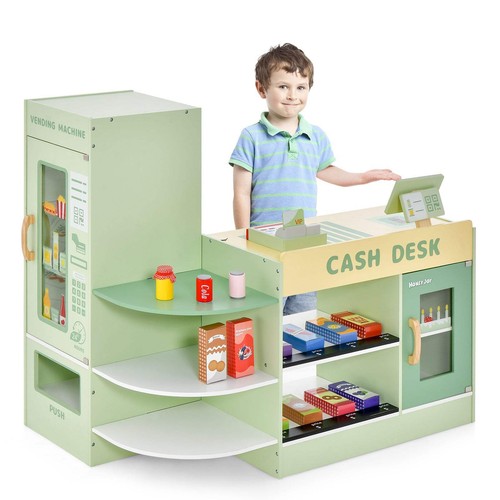 Kids wooden supermarket play - kids,